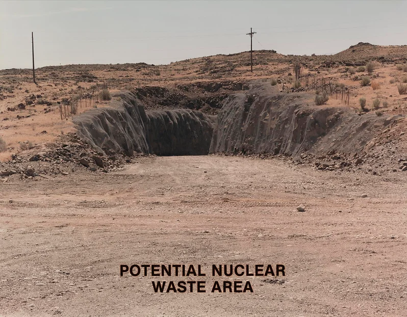 Caption: Potential nuclear waste area