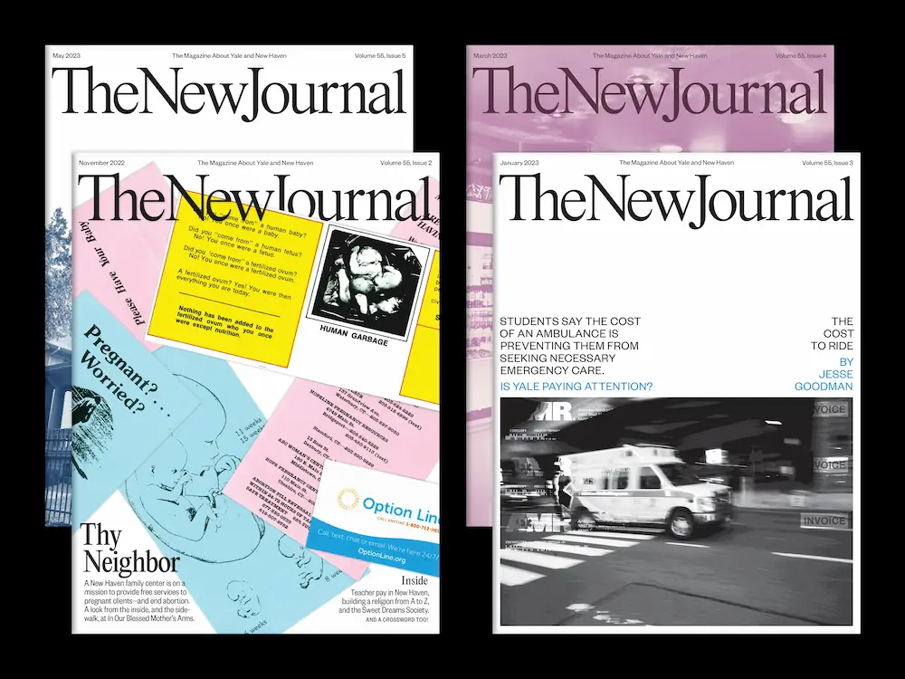 Four covers of The New Journal